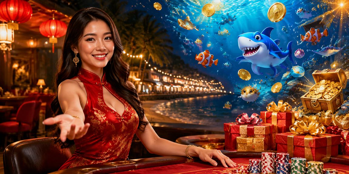 Permainan memancing arkad bertema Malaysia di Melaka dengan paparan jackpot